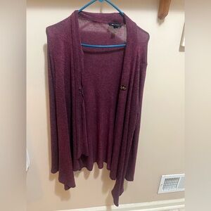 AB Studio XL Women's Maroon Sweater/ Cardigan